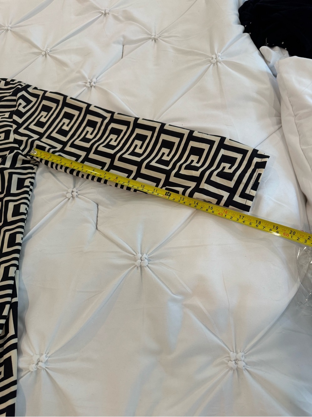 Made in Italy (PY) ❤️ Geometric Greek Key Tunic Shirt Dress M/L. - Picture 13 of 15